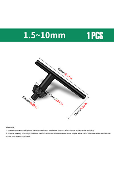 Choice4 10mm 1 PCS Hand Electric Drill Chuck Wrench 10/13/16mm Drill Bit Clip...