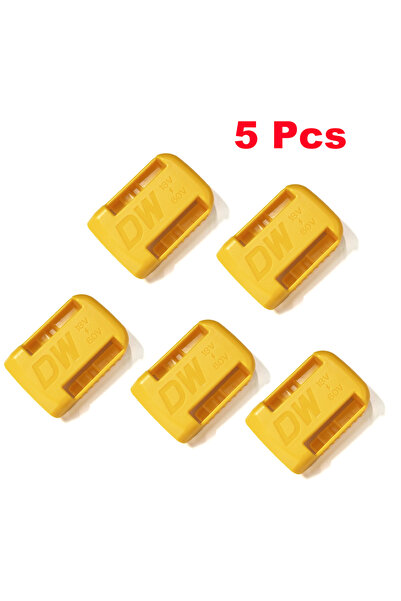 Choice4 علبة تخزين بطاريات من يلو - لـ Dewalt، 5 قطع، حامل بطاريات، رف، حامل ...