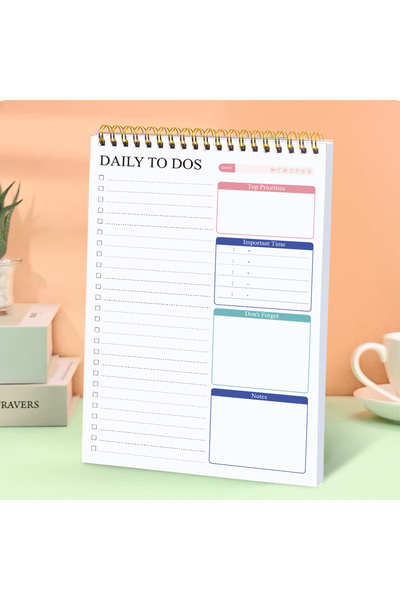 Choice دفتر ملاحظات A5 لقائمة المهام اليومية، ودفتر تخطيط مع أهم الأولويات، و...