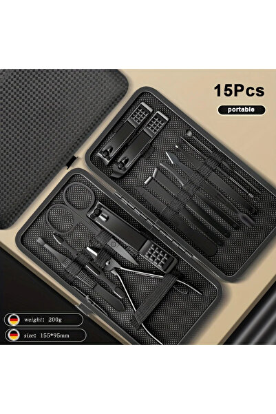 Choice1 مجموعة مقصات أظافر سوداء 15 في 1-86 (8/12/15/20/24 قطعة) للاستخدام ال...