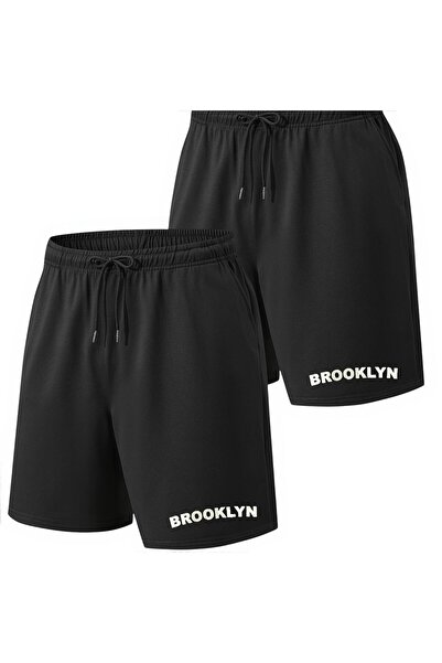 Eşofmancım Unisex Summer Thin Printed Short Shorts