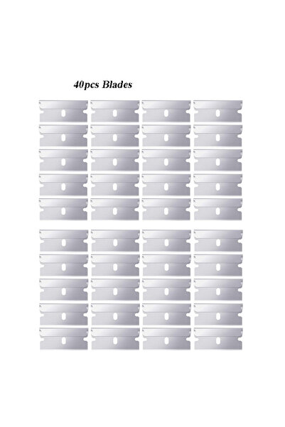 Choice 40 قطعة من شفرات كشط ملصقات طلاء السيارات، وشفرات حلاقة لإزالة غراء ال...