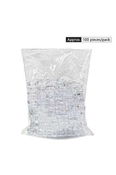 choice2 17MM 100 pieces Reusable Acrylic Fake Ice Cubes Highly Transparent Ic...
