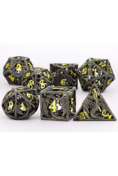 Choice4 مجموعة نرد DND مكونة من 9 قطع، نرد معدني، نرد Dunge and Drag، هدية، م...