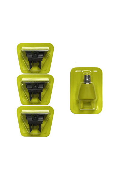 Choice4 3 شفرات وشفرة حلاقة بديلة واحدة ورؤوس بديلة لقص شعر الأنف لماكينة حلا...