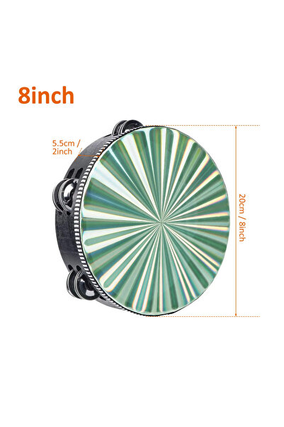Choice1 8 inch 1Pc Radiant Tambourine 6/8/10 inch Tambourine Musical Educatio...