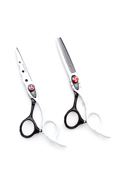 Choice6 مقص حلاقة احترافي Z1019 Bai D 6N، 6 بوصات، مصنوع من الفولاذ المقاوم ل...