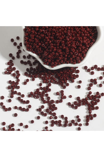 Choice8 خرز زجاجي تشيكي صغير سائب، 2 مم، لون شوكولاتة، 4000 قطعة، معبأ في علب...