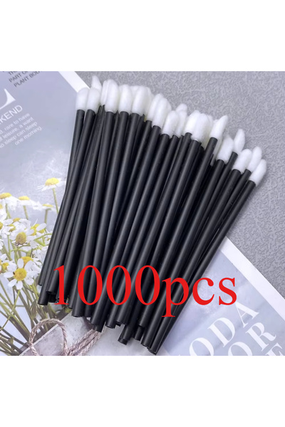 Choice3 1000PCS Black 50/1000 PCS Lip Brushes Disposable Cosmetic Lip Brush L...