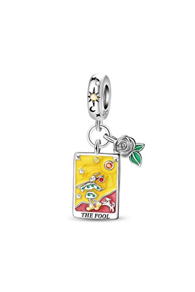 Choice26 قلادة PAC1817 Lovers Charms من الفضة عيار 925، بتصميم نجمة وقمر وشمس...