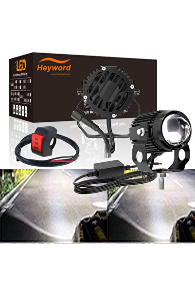 Choice3 مصباحان أماميان للدراجات النارية من نوع Switch Heyword ثنائي اللون با...