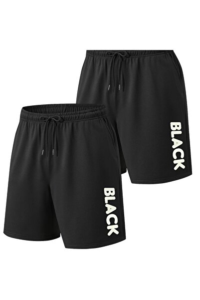 Eşofmancım Unisex Summer Thin Printed Short Shorts