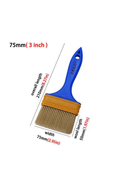 Choice3 tflbbs-3 Blue Plastic Handle Plastic Wire Brush Water-Based Oil Brush...
