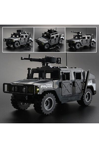 Choice5 سيارة هامر سوداء مدرعة مضادة للانفجار، نموذج تجميع أسود، لعبة للطرق ا...