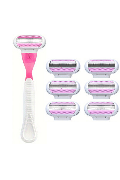 Choice6 شفرة واحدة و6 شفرات + مقبض واحد + 18 شفرة حلاقة آمنة للنساء للوجه/الس...