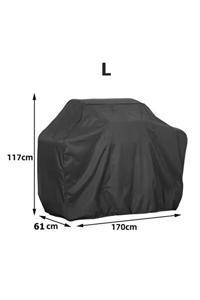 Choice8 غطاء شواء خارجي أسود من قماش أكسفورد 210T، مقاس 61×117×170 سم، مقاوم ...