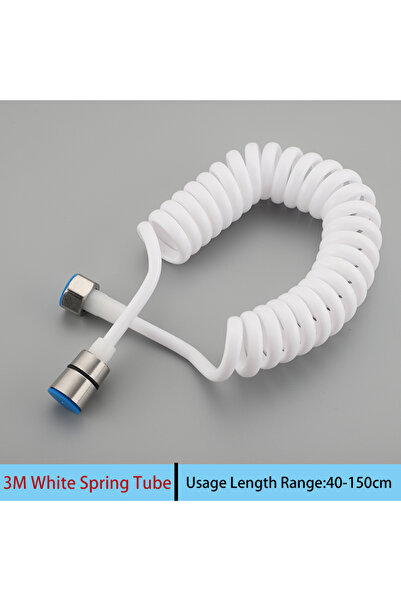 Choice7 خرطوم مرن قابل للسحب بطول 3 أمتار (أبيض) أو 2/3 أمتار، مناسب للاستحما...