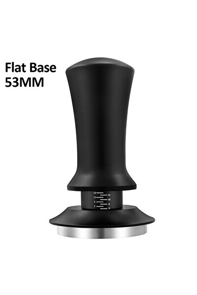 Choice1 مكبس قهوة أسود مسطح 53 مم، مكبس قهوة مسحوق من الفولاذ المقاوم للصدأ، ...