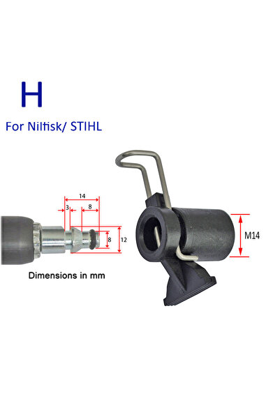 Choice4 محول وصلة خرطوم غسالة الضغط Nilfisk G1/4 M14 لـ Karcher و Bosche و AR...