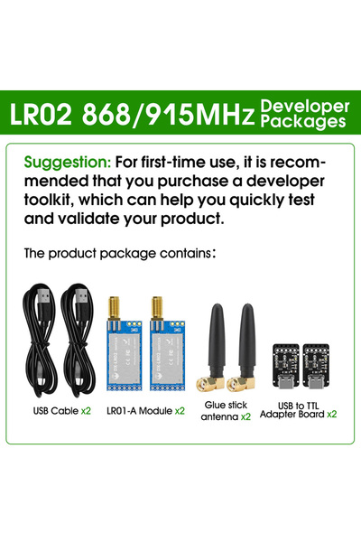 choice2 مجموعة LR02 بتردد 868-915 ميجاهرتز، وحدة DX-LR02 LoRa بتردد 433 ميجاه...