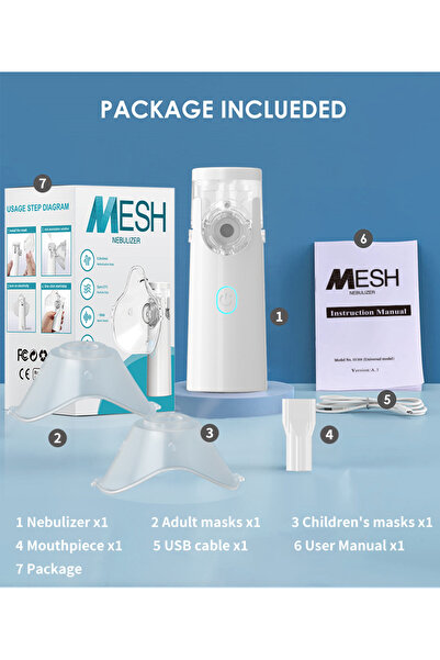 Choice6 as show Mini Medical Nebulizer Handheld Nebulizer Outdoor Ultrasonic ...