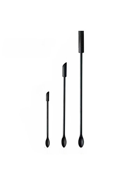 choice2 3pcs-black 3pcs Mini Silicone Double Scraper Emulsion Mask Spatula Co...