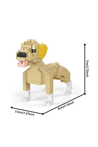 Choice6 لعبة بناء كلب جولدن ريتريفر صغير من نوع داشهوند، داخل كيس، مناسبة للك...