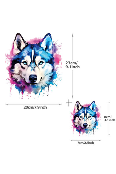 Choice3 two pcs 1724 1/6pcs Colored Animal Heat Sticker On T-shirt DIY Washab...