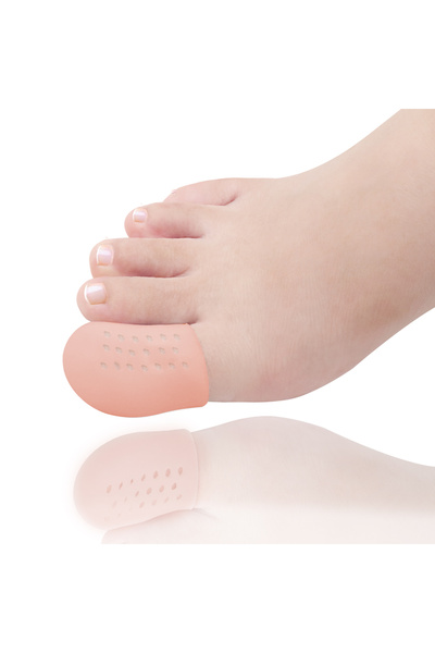 Choice3 Beige-2Pcs Pexmen 2/4Pcs Gel Toe Protectors Toe Caps Prevent Pain Rel...