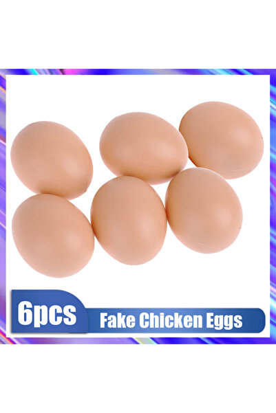 Choice3 ٦ قطع، ٦/١٢/١٨/٢٤ قطعة بيض بلاستيكي، بيت دجاج، بيض صغير مزيف، مستلزما...