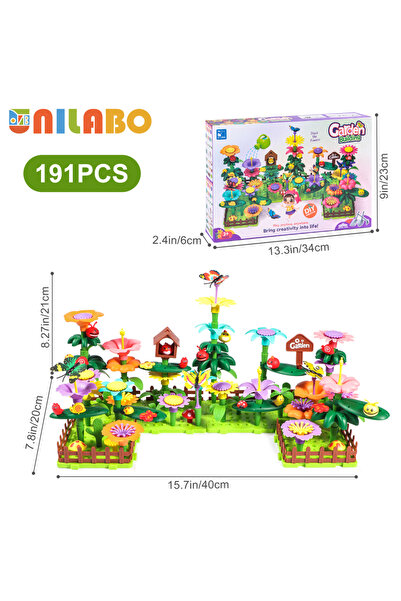 Choice3 لعبة بناء حديقة الزهور متعددة الألوان من يونيلابو، ألعاب تعليمية للأط...