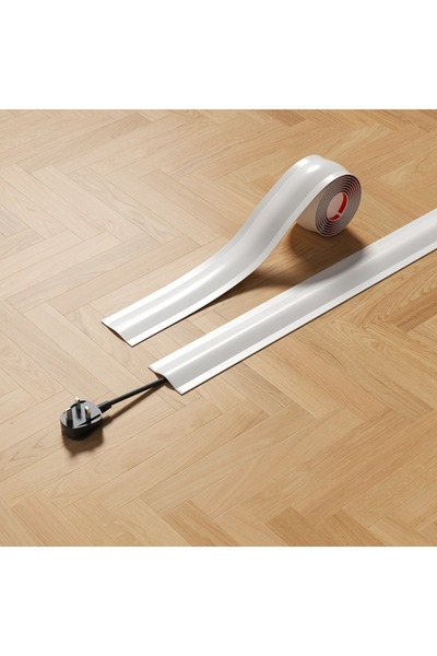 Choice4 غطاء سلك ناعم عالي الجودة، أبيض، 4.2-100 سم، مصنوع من مادة PVC المرنة...