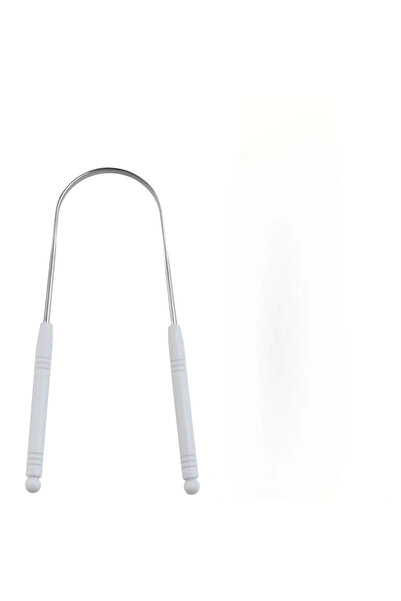 Choice6 قطعة واحدة بيضاء ( حقيبة بلاستيكي) مكشطة لسان من الفولاذ المقاوم للصد...