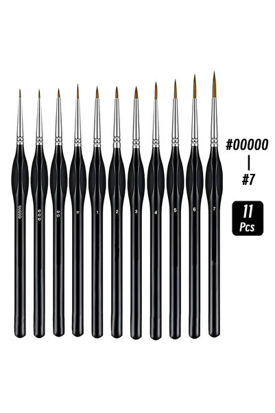 Choice20 11 Size 11pcs Precision Paint Brush Set for Fine Detail - Durable Mi...