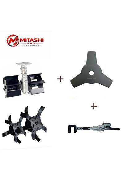 Mitashi Pro Çapalama Aparatları ve Kancalı Zeytin Silkeleme Aparatı, Yan ve S...