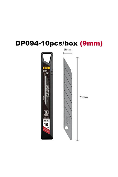 Choice7 Deli 9mm Blade Deli 10/30/50 Pcs Blades 9mm/18mm/T-shape Width Alloy ...