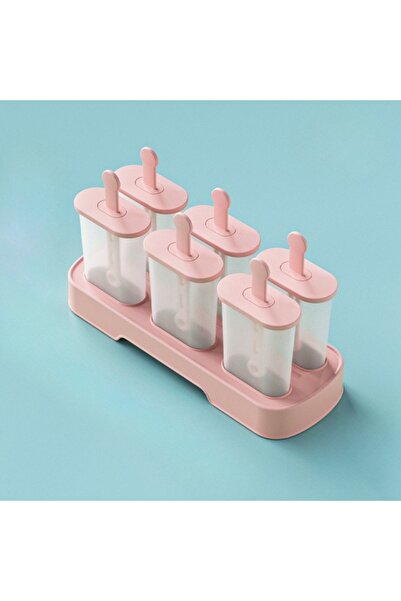 Choice4 مجموعة قوالب مصاصات مثلجة وردية اللون، 6 قطع، لصنع المصاصات المثلجة -...