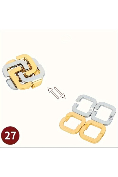 Choice11 27 لعبة ألغاز معدنية كلاسيكية فكرية، لعبة تعليمية صعبة لعيد الميلاد ...