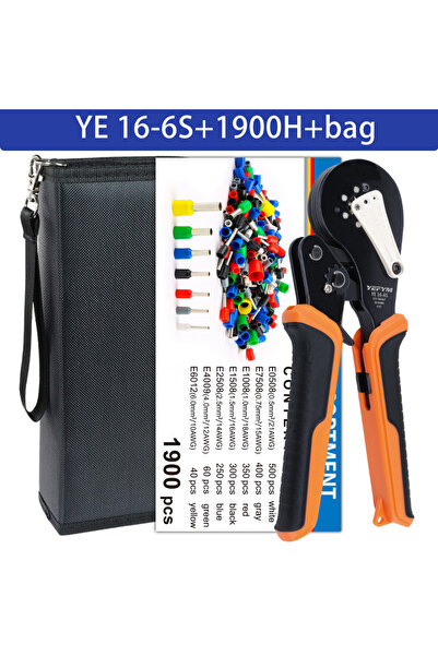 Choice8 YE 16-6S 1900H bag Pin Tube Terminal Crimping Pliers Sets Manual Port...