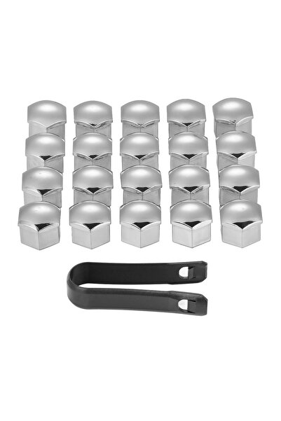 Choice1 Silver 20Pcs/lot 17mm Wheel Lug Bolt Center Nut Covers Caps 321601173...