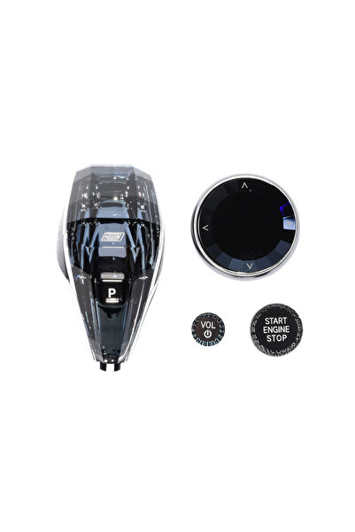 Choice6 طقم مقبض ناقل الحركة الكريستالي المكون من 4 قطع لسيارات BMW الفئة الث...