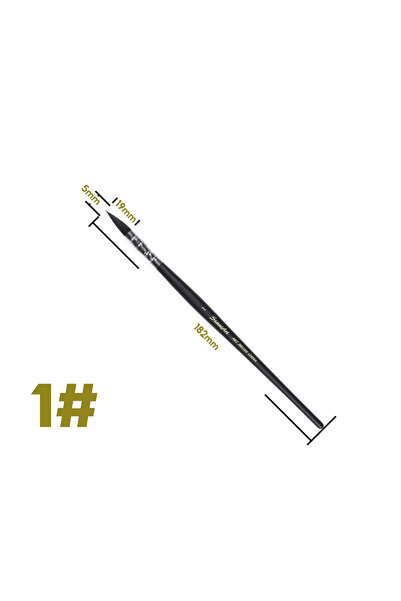 Choice3 Number-1 1Peice Watercolor Brush Wood Paint Brush Artist Hand Paintin...