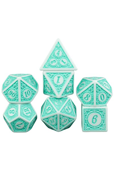 Choice1 مجموعة نرد لعبة DND باللون الأزرق البحيري لألعاب الطاولة / ملحقات حفل...