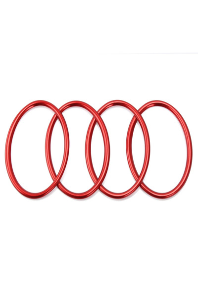 Choice3 غطاء أحمر لمخرج مكيف الهواء، مناسب لسيارات فورد فوس 2 موديلات 2005-2013