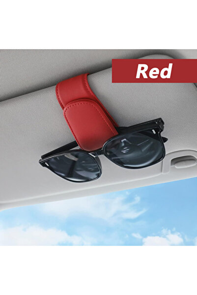 Choice6 Red-1 PC Sunglasses Holder Is Suitable for Car Sun shades Magnetic Le...