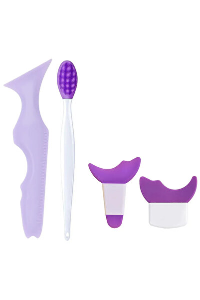 choice2 مجموعة أدوات مساعدة مكياج العيون باللون الأرجواني مكونة من 4 قطع مع ف...