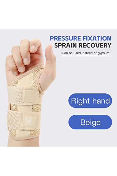 Choice8 واقي معصم بيج اللون، مقاس L-XL، لليد اليمنى، لتخفيف آلام الأصابع والأ...