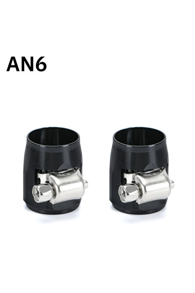 Choice15 مشبك خرطوم أسود AN6 WLR - عبوة واحدة = قطعتان AN4 AN6 AN8 AN10 AN12