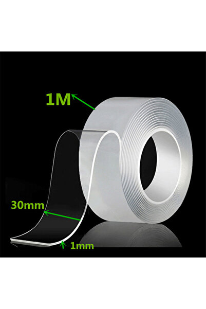 Choice7 شريط نانو لاصق مزدوج الجوانب، شفاف، قابل لإعادة الاستخدام، مقاوم للما...