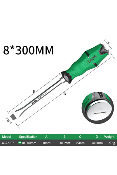 choice2 8X300mm-LA622107 LAOA 1pcs Phillip Screwdriver With Magnetism Slotted...